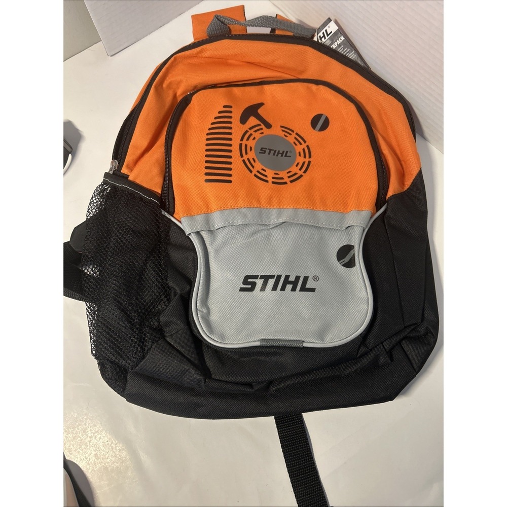 Stihl- Blower School Backpack for Kids 17 Inch X 14in. Orange And Black New. G43